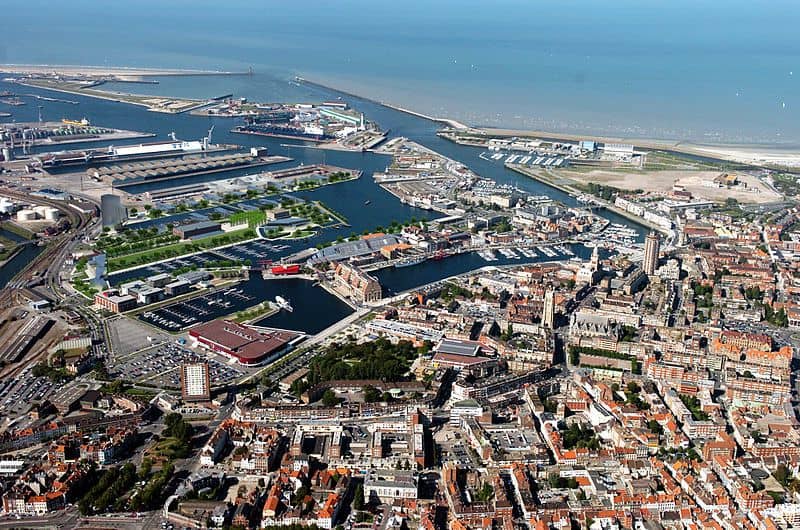Vue aérienne Dunkerque